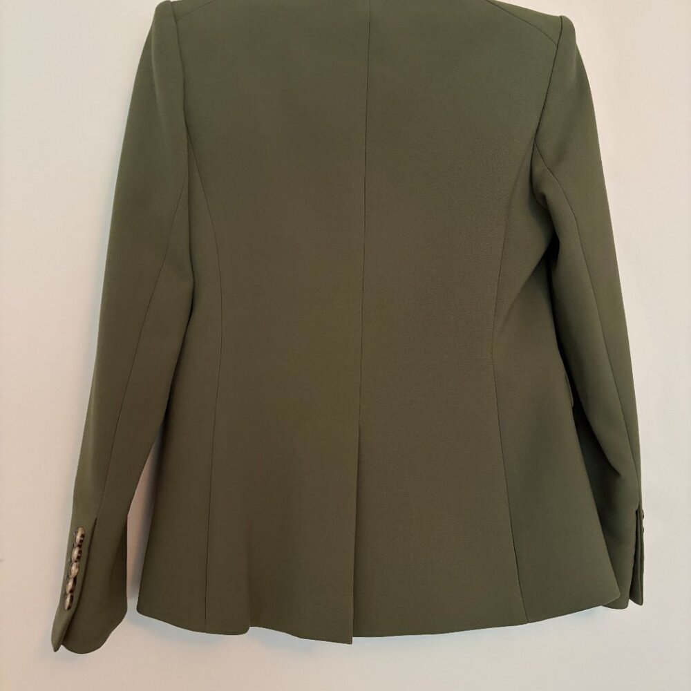 Veronica Beard Miller Dickey Jacket in Stone Army – Size 6 - Picture 3 of 4